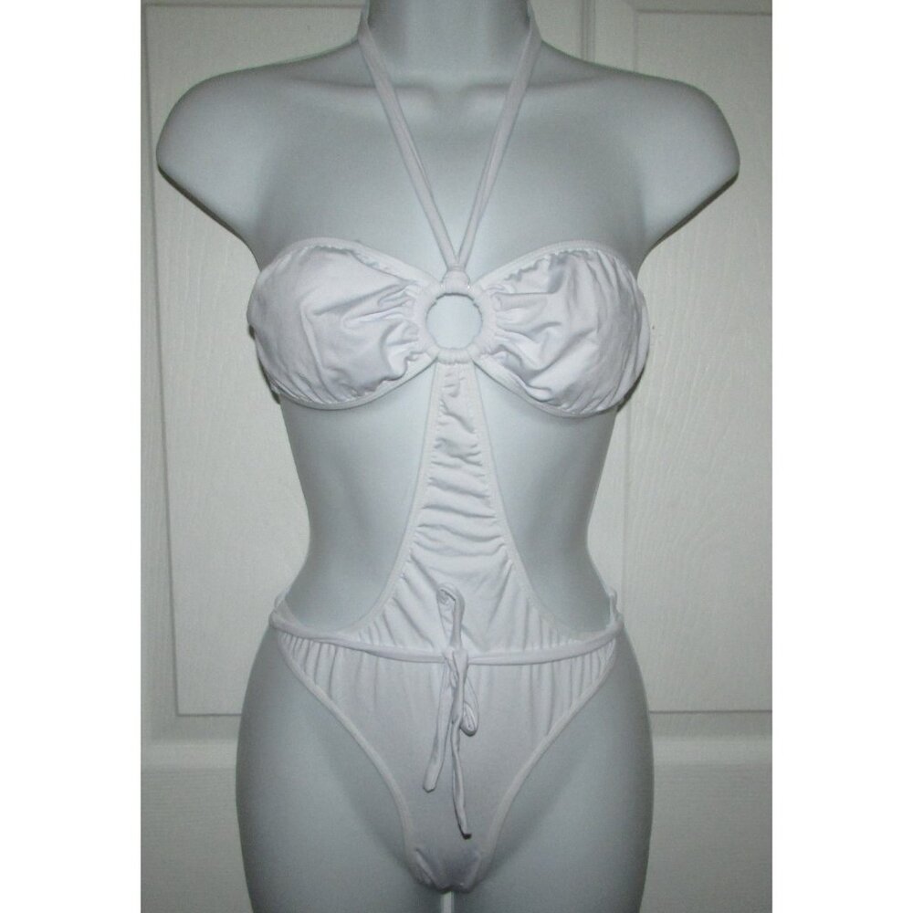 White 1 Pc Monokini - NEW